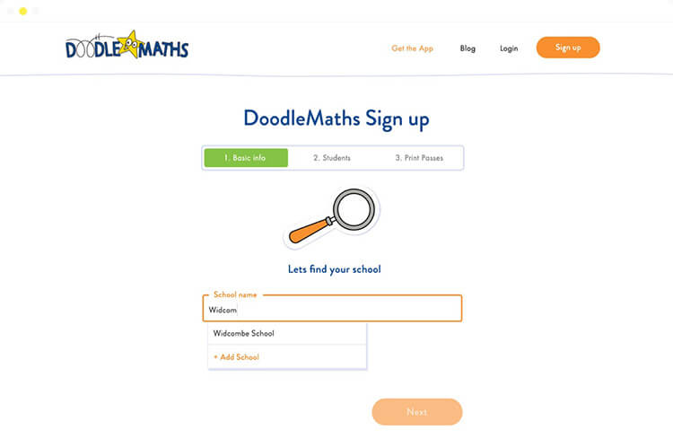 sign up form screen 2